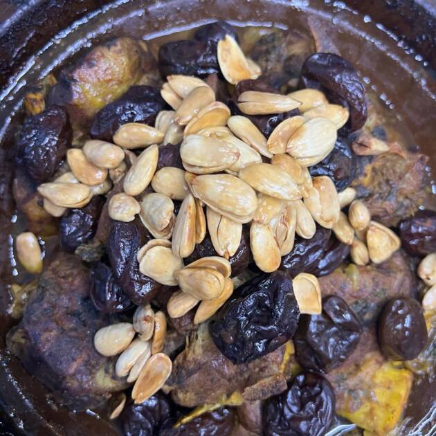 Tajine pruneaux & amandes